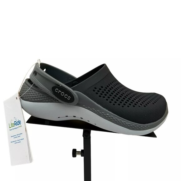 Crocs LiteRide Youth Girls Slip-on Clogs Size 2 (J2)Black Water Friendly & Comfy - Picture 1 of 9